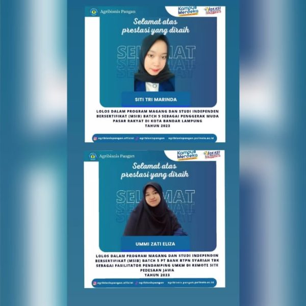Selamat, Mahasiswa Agribisnis Pangan Lolos pada Program MSIB