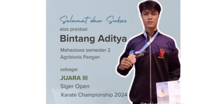 Selamat dan Sukses atas Prestasi Bintang Aditya
