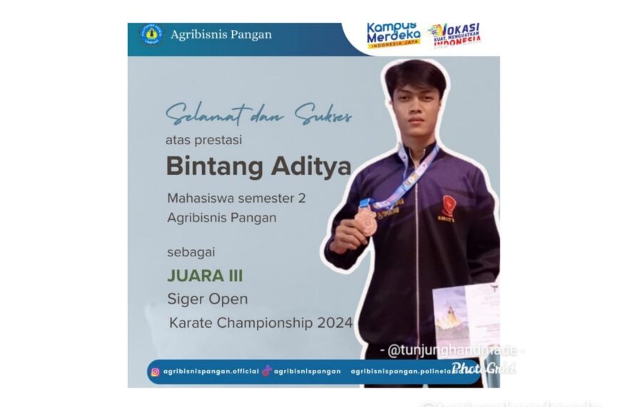 Selamat dan Sukses atas Prestasi Bintang Aditya