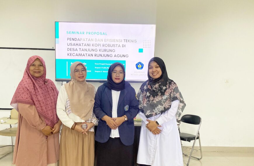 Seminar Usul Perdana Mahasiswa Agribisnis Pangan Angkatan 2022: Anjly Susela