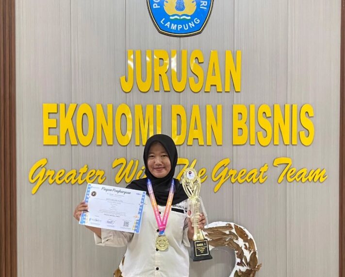 Mahasiswa Agribisnis Pangan Politeknik Negeri Lampung Raih Juara 1 Kompetisi Sains Nasional Hari Pendidikan Nasional 2026 Bidang Ekonomi