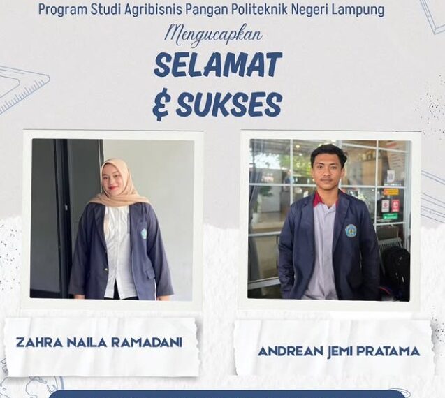 Mahasiswa Agribisnis Pangan Polinela Raih Beasiswa Bank Indonesia 2026